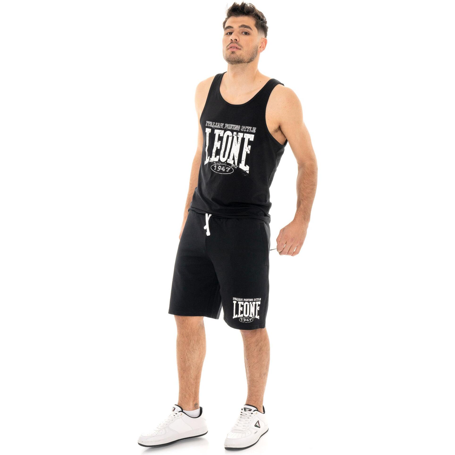 Pantalón corto de hombre Leone Boxing Legend de algodón sin cepillar