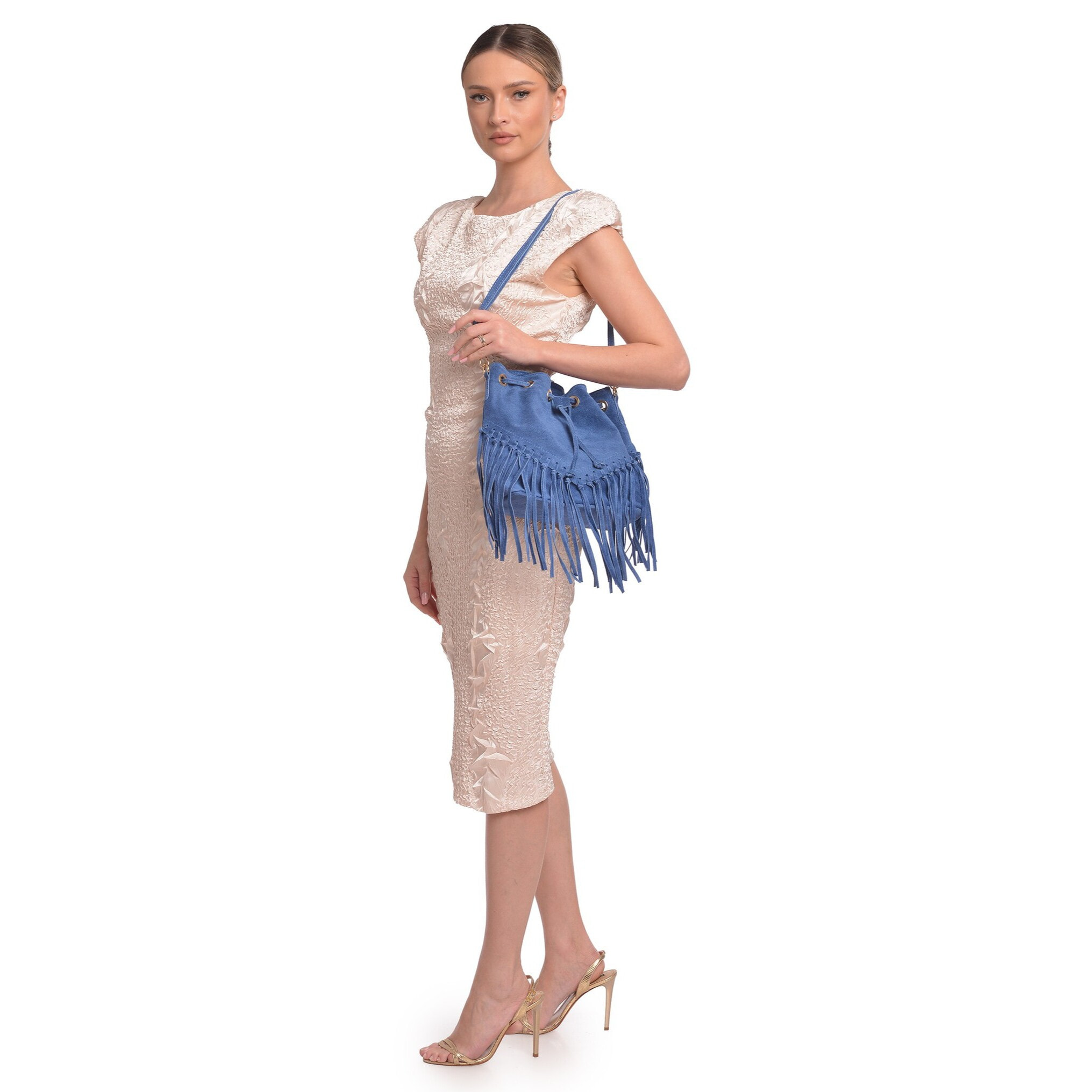 Borsa a tracolla Anna Luchini Blu