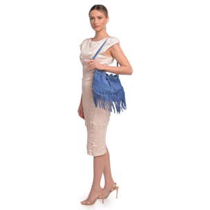 Borsa a tracolla Anna Luchini Blu