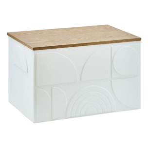 Lot de 4 malles Catalina blanc