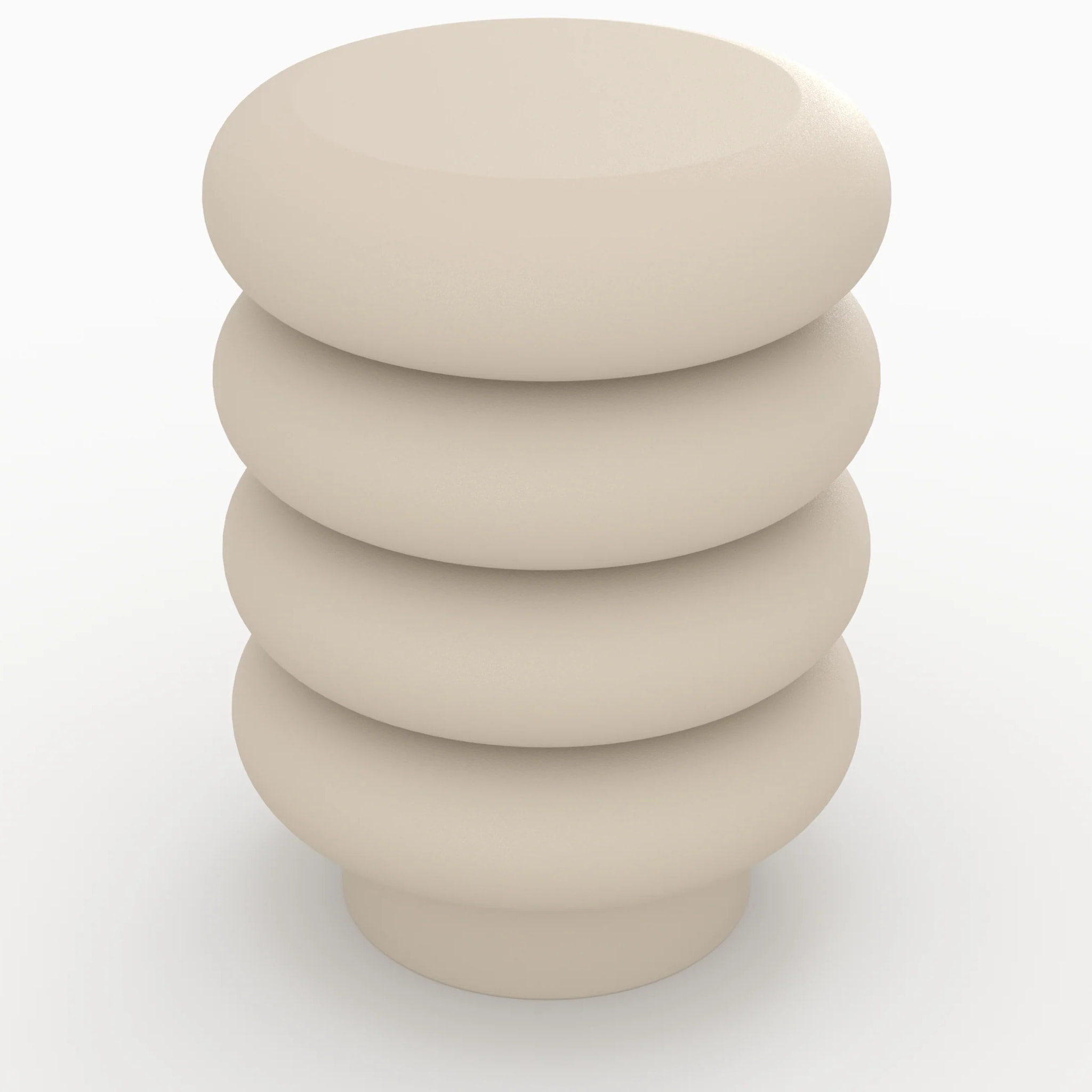 Tabouret rond en métal gris H41 cm - Félicie