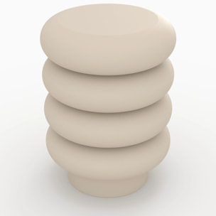 Tabouret rond en métal gris H41 cm - Félicie