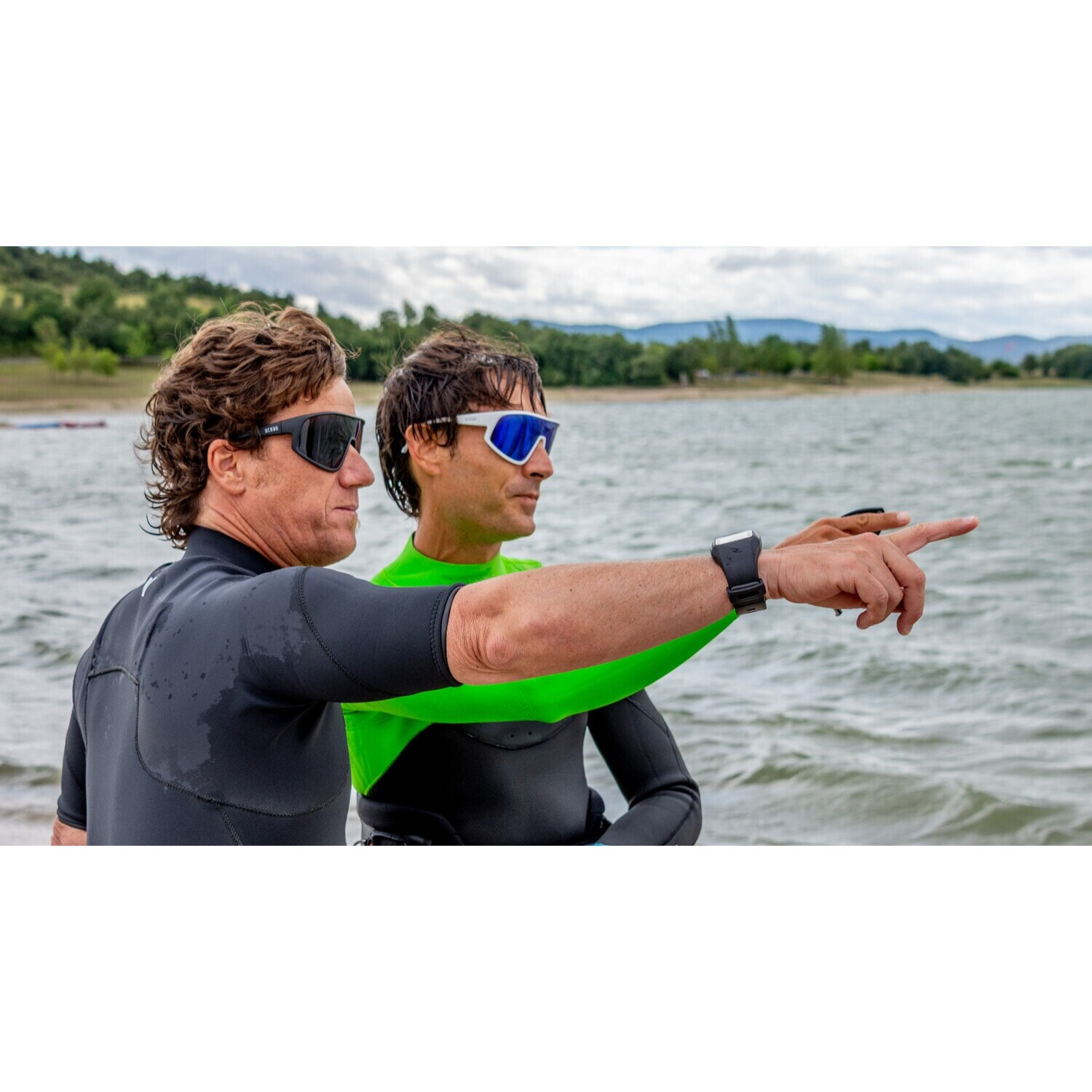 Gafas de deportes acuáticos OCEAN KILLY WATER - Negro mate / Ahumada