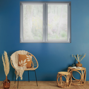 Lot de 2 voilages "Moly" 60x90cm blanc