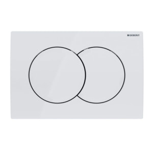 Pack WC Bati-support Geberit Duofix + WC sans bride Vitra S60 + Abattant SoftClose + Plaque Blanche (S60Geb3)