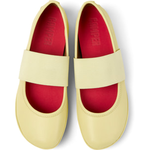 Bailarinas - CAMPER Right Nina - Amarillo - Cuero liso