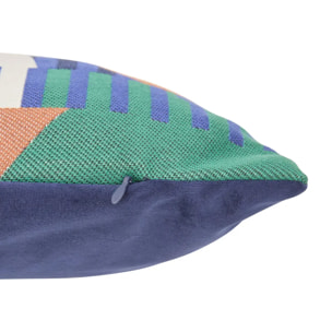 Coussin Flow bleu indigo 58x38cm