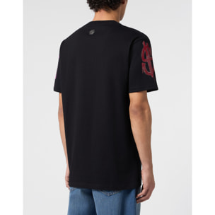 PHILIPP PLEIN Camiseta de cuello redondo y manga corta LOGO