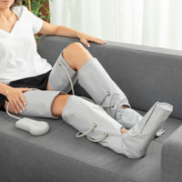 Massaggiatore per gambe a compressione d'aria InnovaGoods - grigio - 50x0,5x60 cm