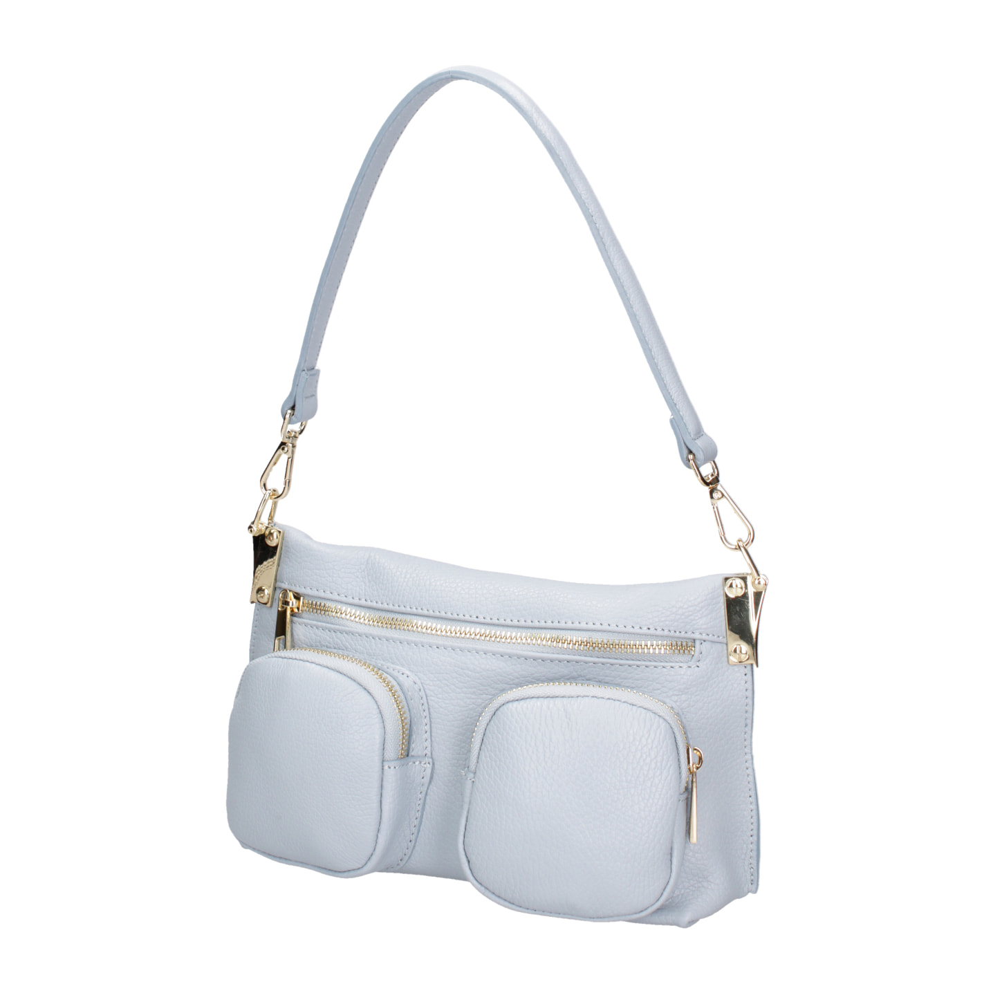 Borsa a spalla da donna In Vera pelle Made in Italy 27x14x8 cm