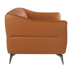 Sofá 3 plazas Angel Cerda en piel de vacuno 240x95x77cm