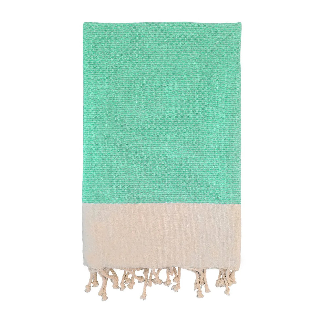 Fouta nid d’abeille traditionnelle - Athena Turquoise - 100x200cm - 190g/m²