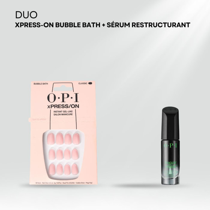 Repair Mode - Sérum Restructurant pour les Ongles fragiles et endommagés - 9ml xPRESS-ON - Bubble Bath - Faux ongles réutilisa