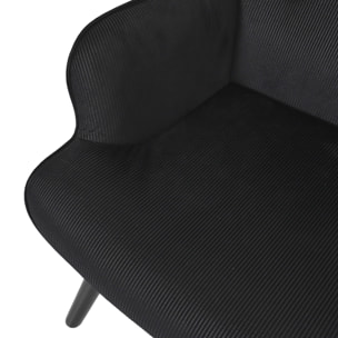 Fauteuil De Salon Giulia Noir