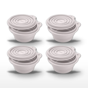 Lot de 4 lunch box 1L avec 4 ustensiles de cuisine Fackelmann Storage