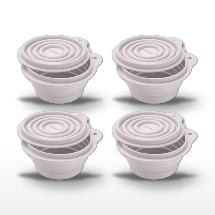 Lot de 4 lunch box 1L avec 4 ustensiles de cuisine Fackelmann Storage