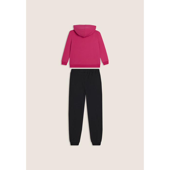 Tuta Junior full-zip con cappuccio e tasche a marsupio