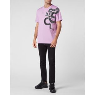 PHILIPP PLEIN T-Shirt Round Neck SNAKE