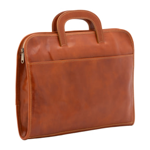 Borsa da lavoro  da uomo In Vera pelle Made in Italy 40x30x6 cm