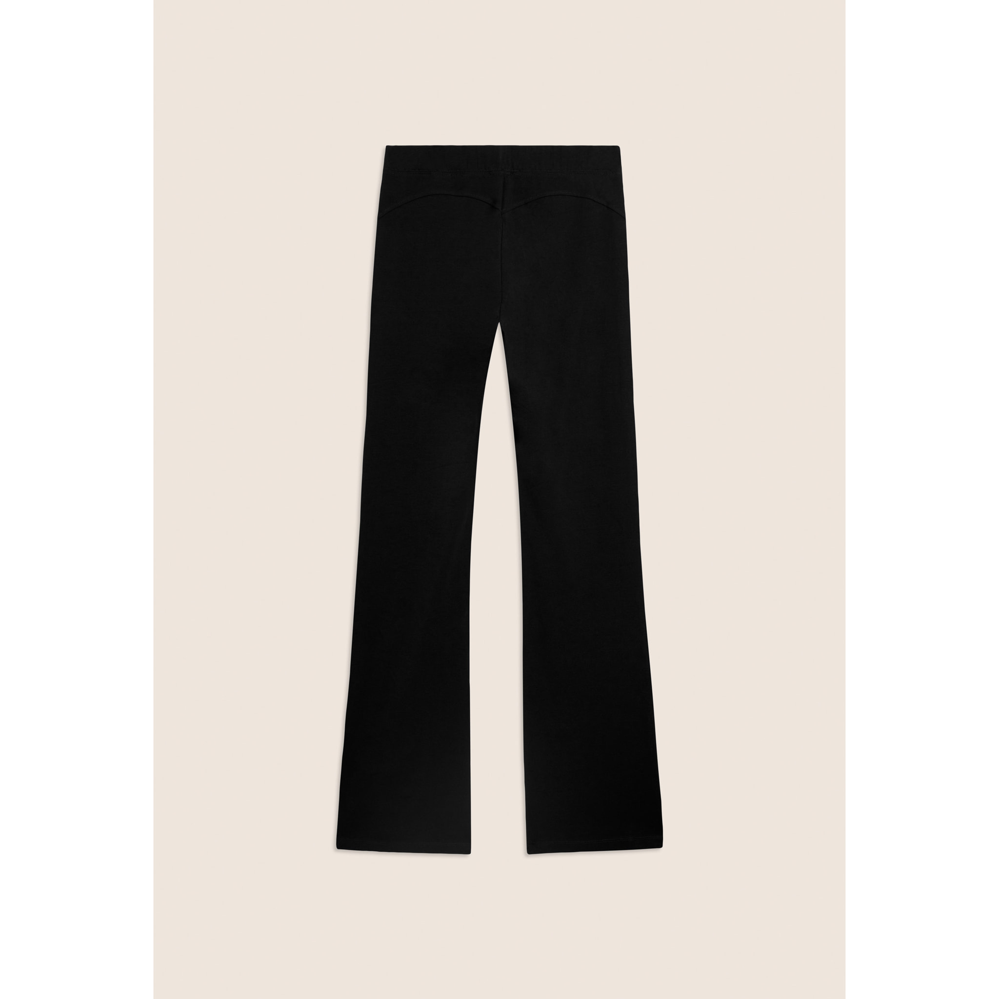 Leggings Aderenti con Fondo a Zampa e Vita Regular