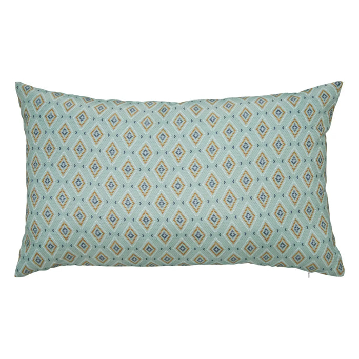 Housse de coussin d extérieur "Lilio" vert céladon 30x50cm