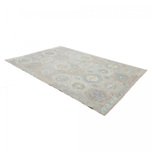 Tapis kilim, motif géométrique, tissé plat artisanal, KEPU