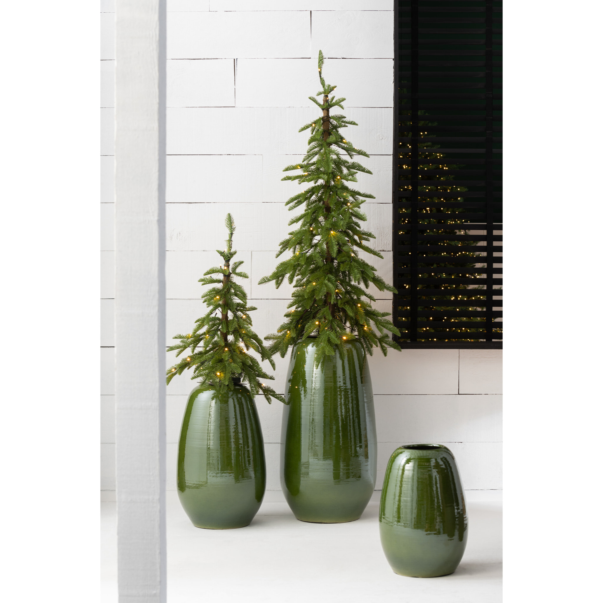 J-Line vase Lola - porcelaine - vert - large