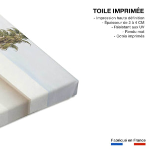 Tableau architecture maison californienne 50s  Toile imprimée