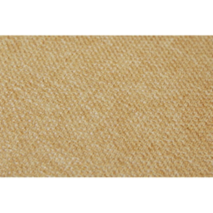 Chaise en tissu chiné, accoudoirs & pieds métal - OLIVER
