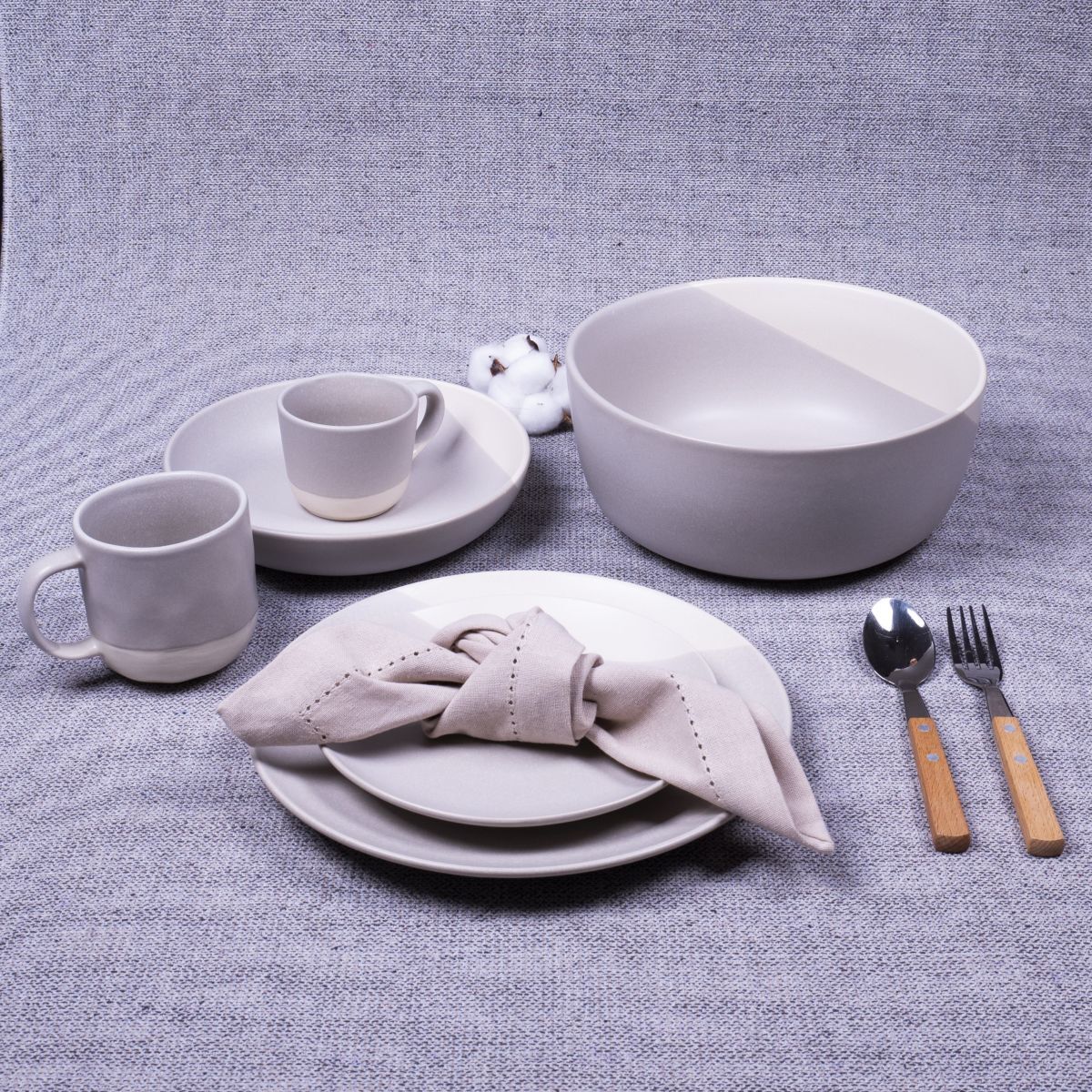 Lot de 6 assiettes creuses, TERRE DE SIENNE