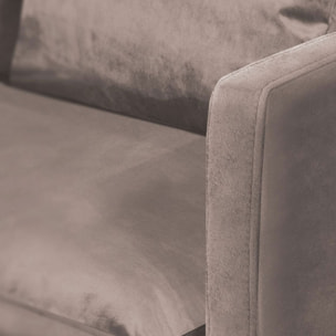 Fauteuil Velours Splendido, 1 Place, Style Contemporain