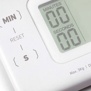 Báscula de cocina JATA HBAL1775 de 3 kg. Alta precisión. Con visor LCD. Imán trasero