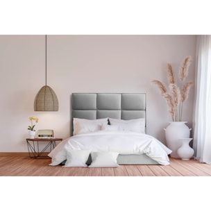 Cabecero de madera tapizado en tela para cama de 105 115x132