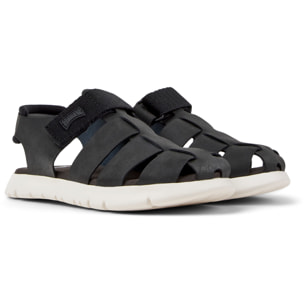 Sandalias - CAMPER Oruga - Negro - Cuero de gamuza