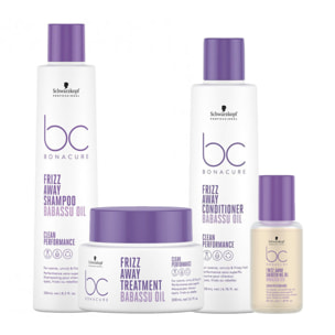 SCHWARZKOPF Kit BC Bonacure Frizz Shampoo 250ml + Mask 200ml + Conditioner 200ml + Oil 50ml