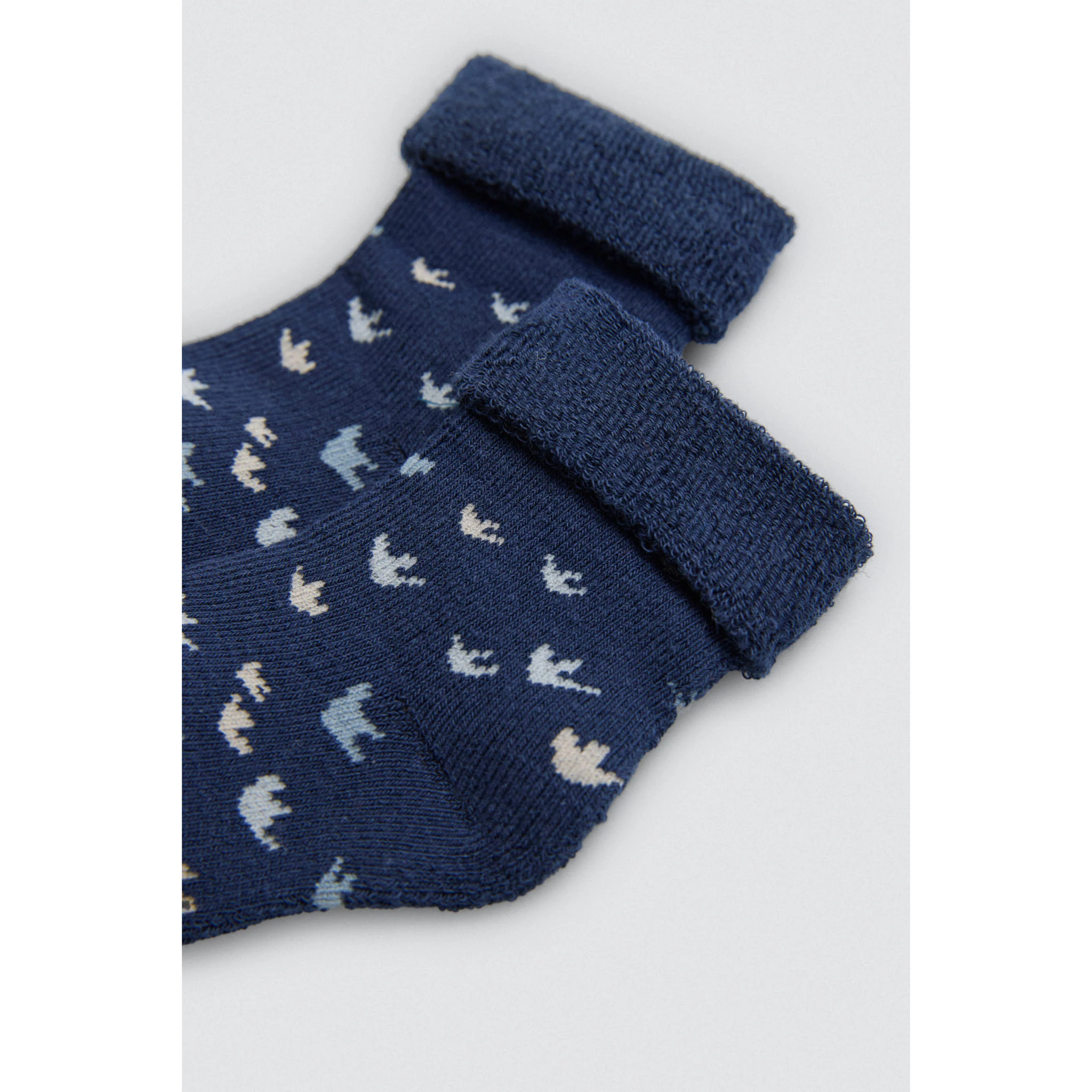 Confezione da 4 calzini termici per neonato a forma di dinosauro