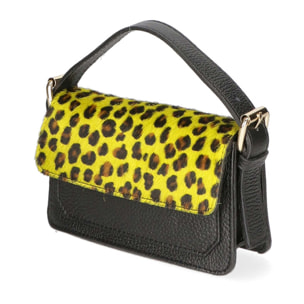 Borsa a mano da donna - Modello Aleide - Vera pelle - 18.0 x 11.0 x 6.5 cm