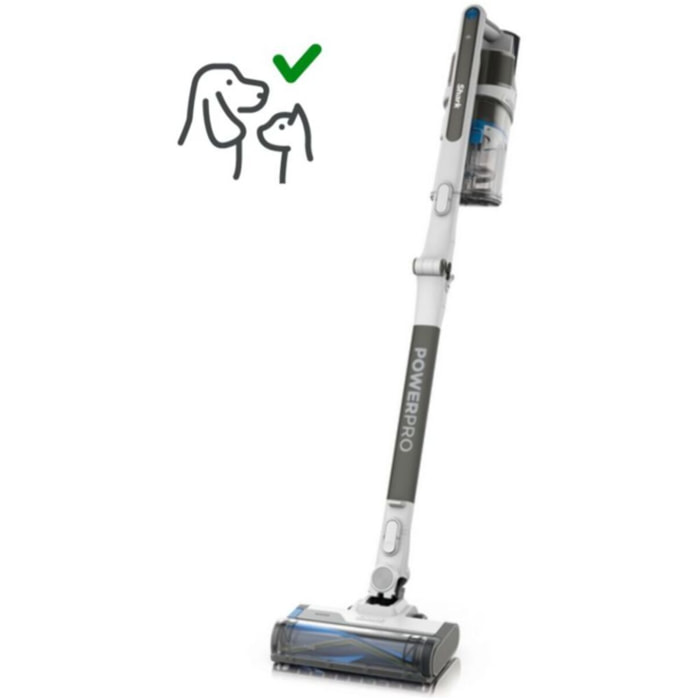Aspirateur balai SHARK IZ380EUT PowerPro Pet avec brosse motorisée pour poils d’animaux
