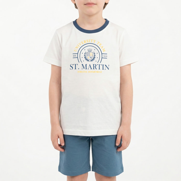 Set t-shirt e bermuda jersey