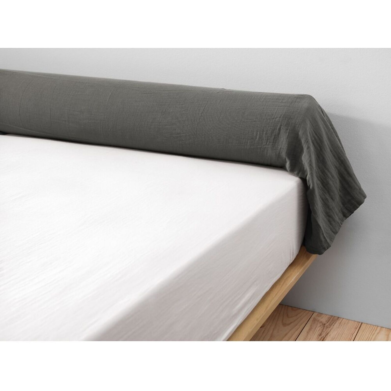 Taie De Traversin 85x185cm 100% gaze De Coton Granit