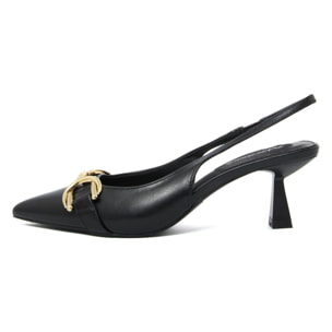 Slingback Donna colore Nero-Altezza tacco:7cm