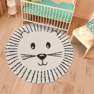 Tapis enfant tissé motif animaux NEGU