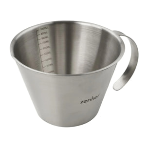 Set de 2 verres doseurs gradués en inox 250 ml et 1 litre Zenker