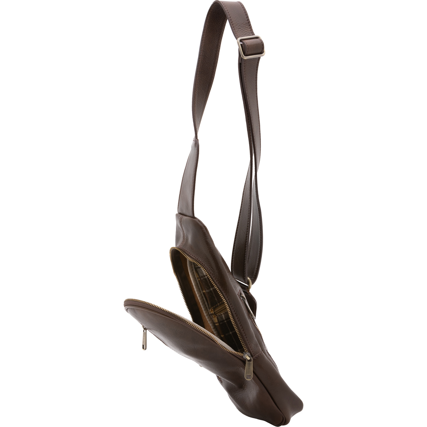 Borsa a tracolla  da uomo In Vera pelle Made in Italy 35x16x5 cm