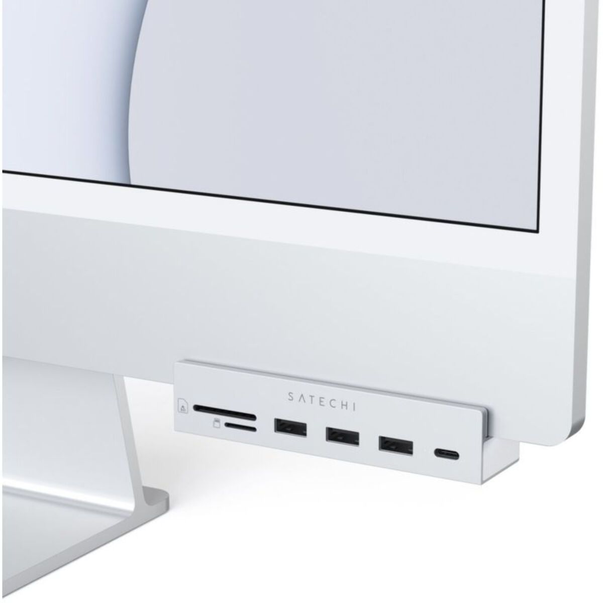 Hub USB C SATECHI USB-C/Multiports 6 en 1 iMac 24'' gris