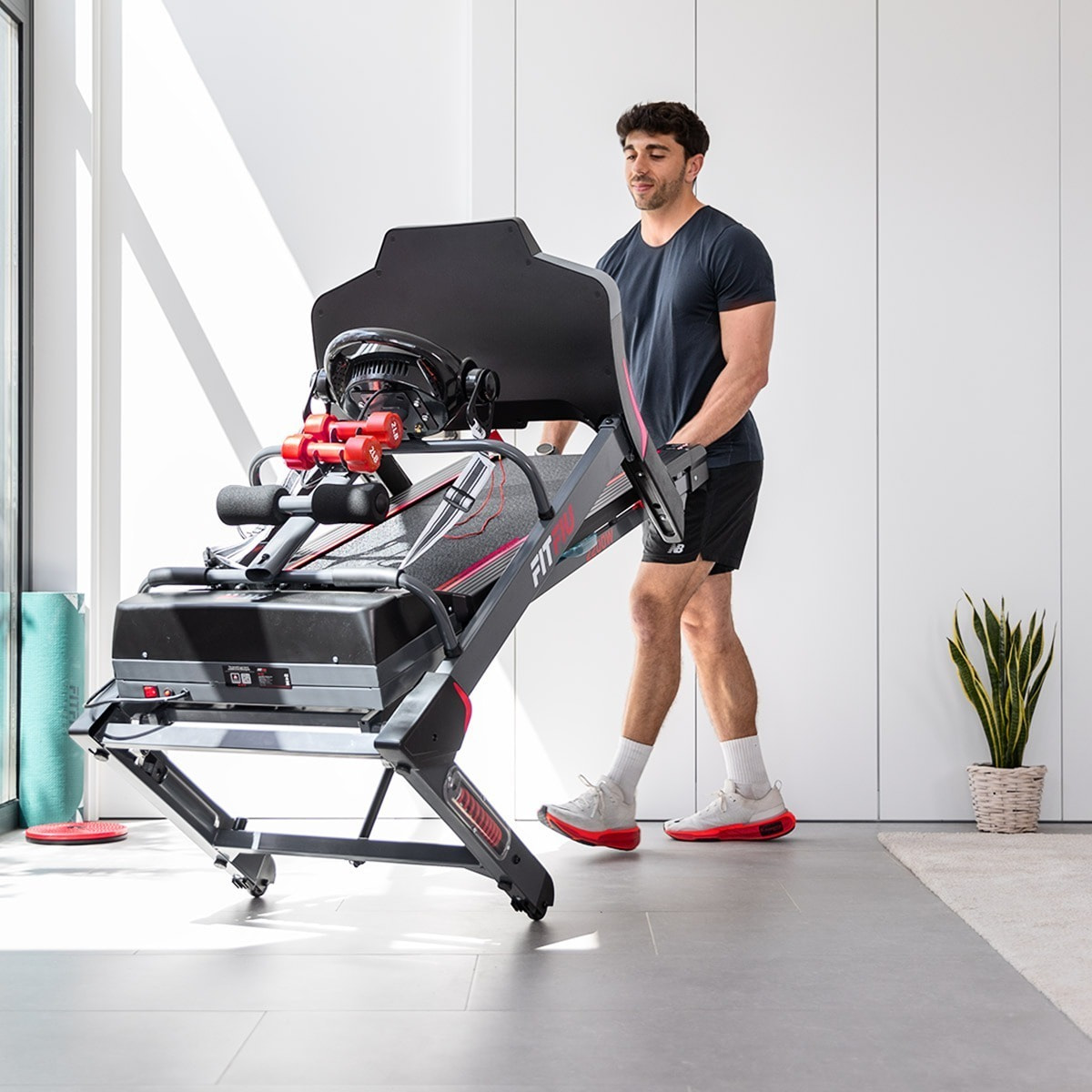 Cinta de correr plegable MC-500 FITFIU 18km/h inclinación automática