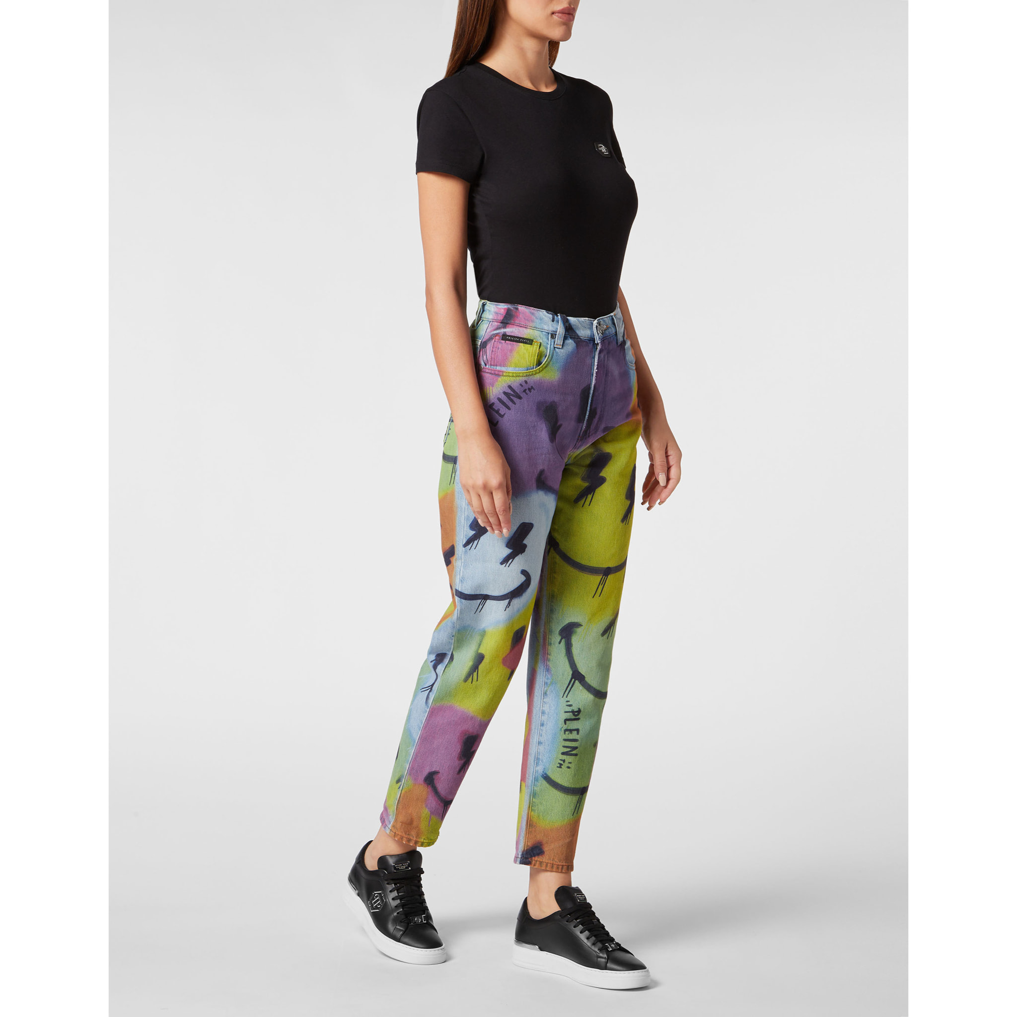 PHILIPP PLEIN Jeans Mom Fit SMILE