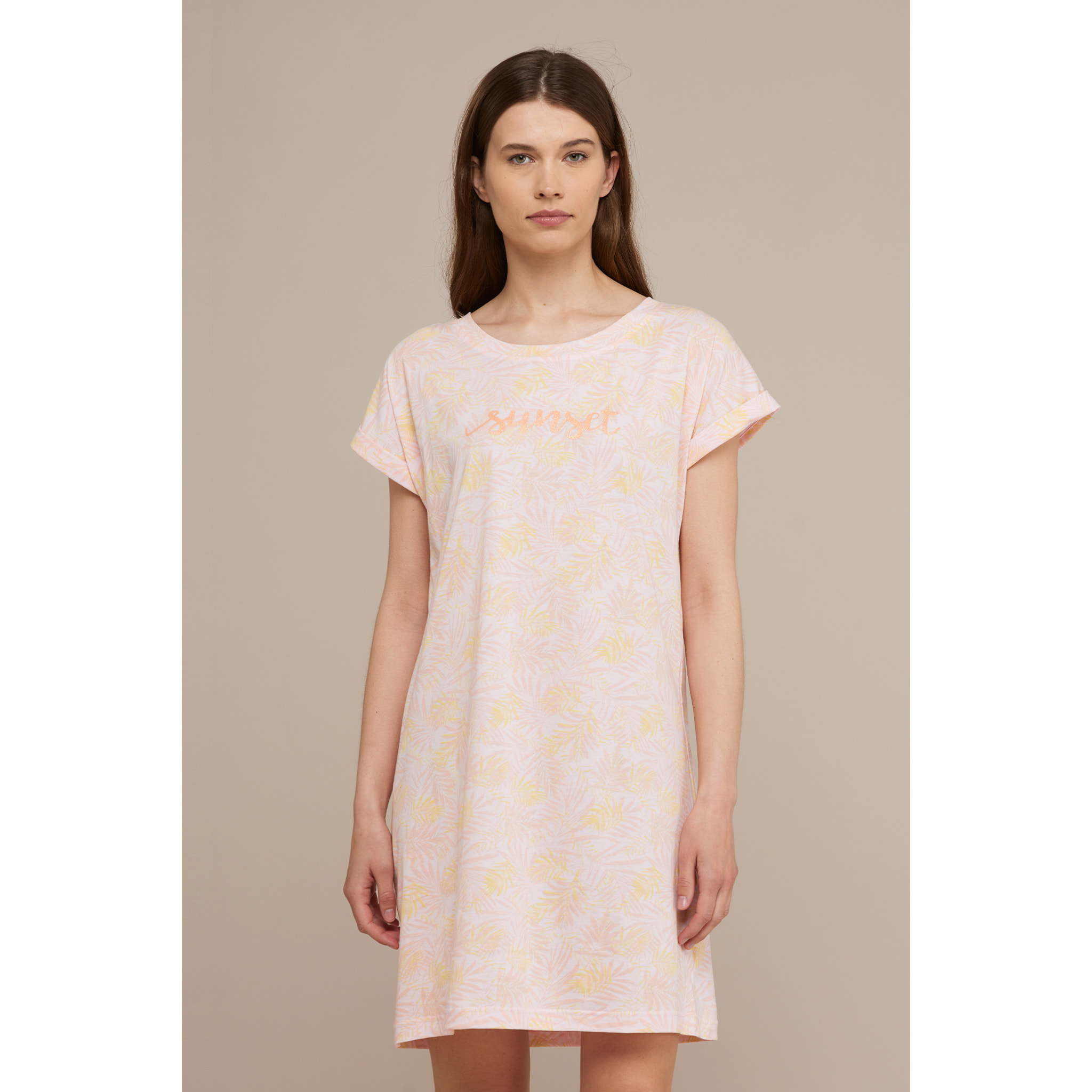 Maximaglia donna cotone sunset flower Noidinotte