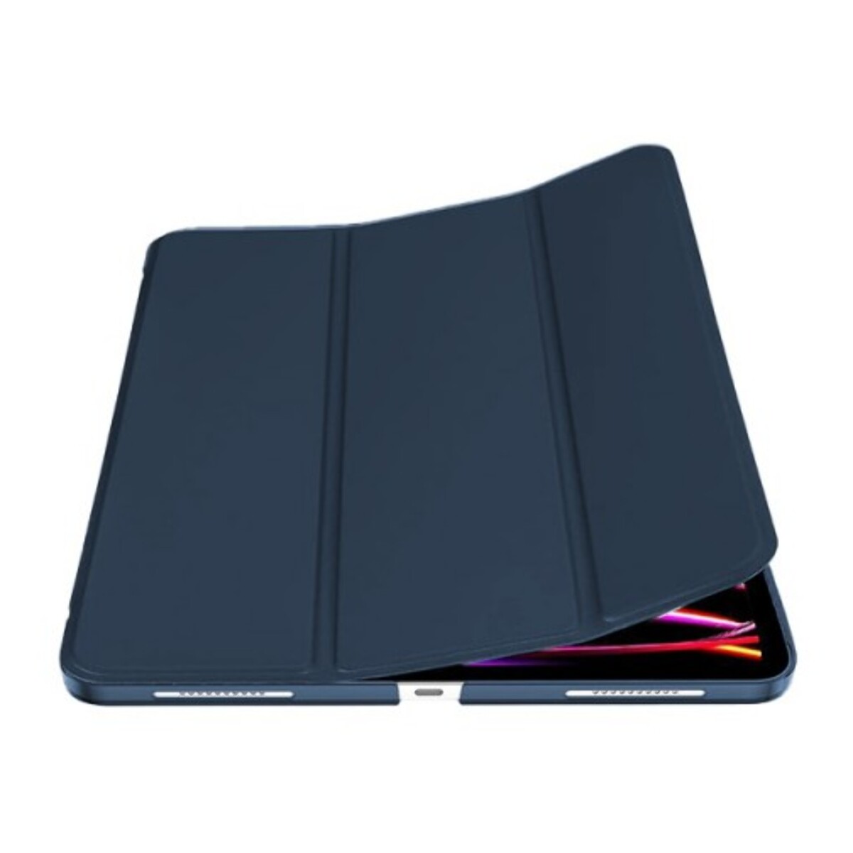 Étui Smart Cover iPad Pro 12.9 pouces (2018/2020/2021) Bleu à Rabat avec Support