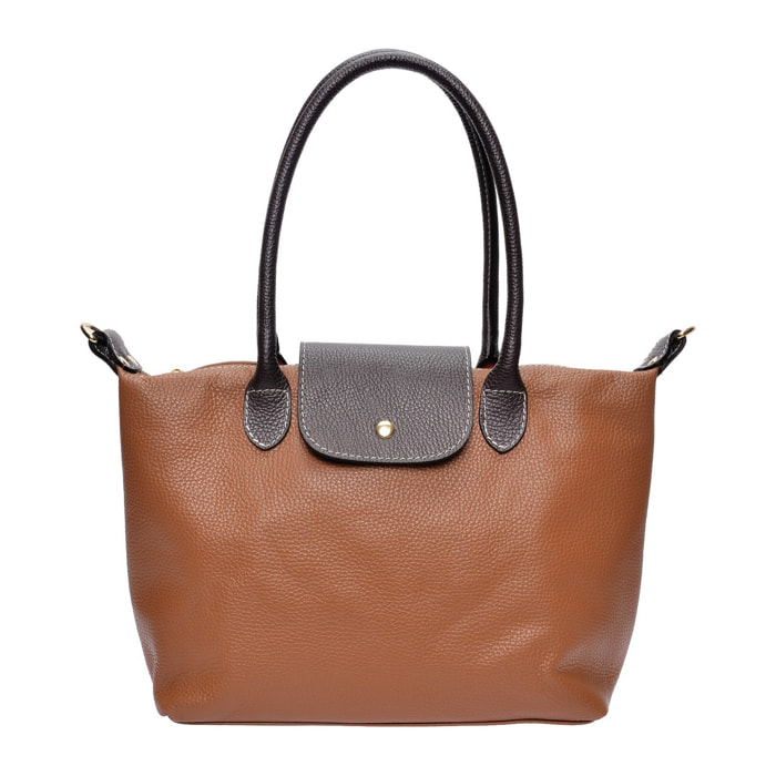 Borsa a tracolla Anna Luchini Cammello